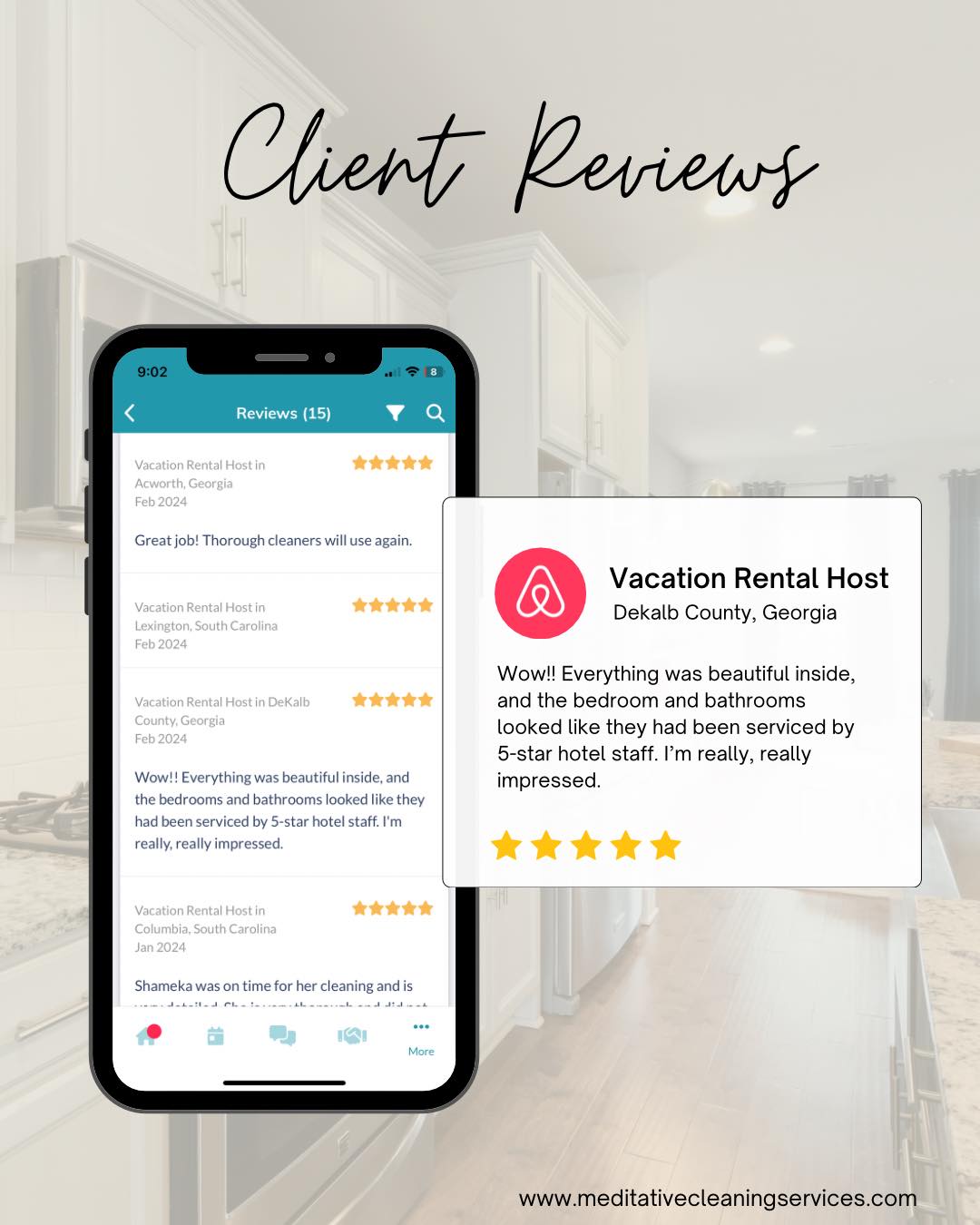 short term rental cleaning columbia sc 5 star review